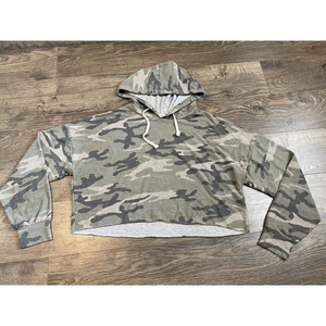 Womens Dance & Marvel camo cropped hoodie‎ green size M